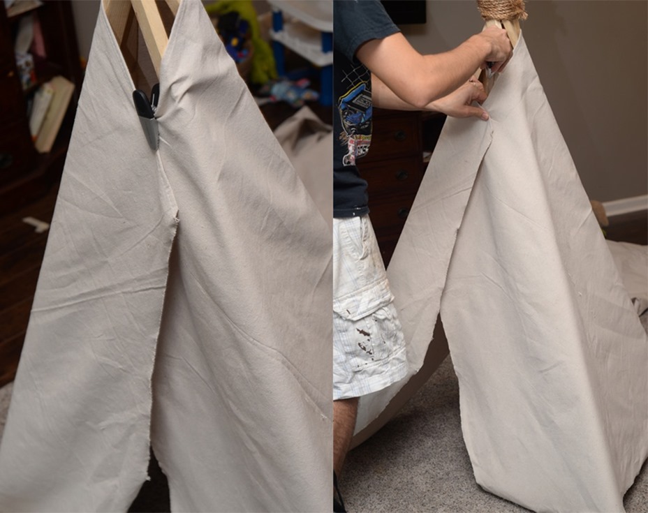 diy teepee no sew easy fast quick cheap glamping