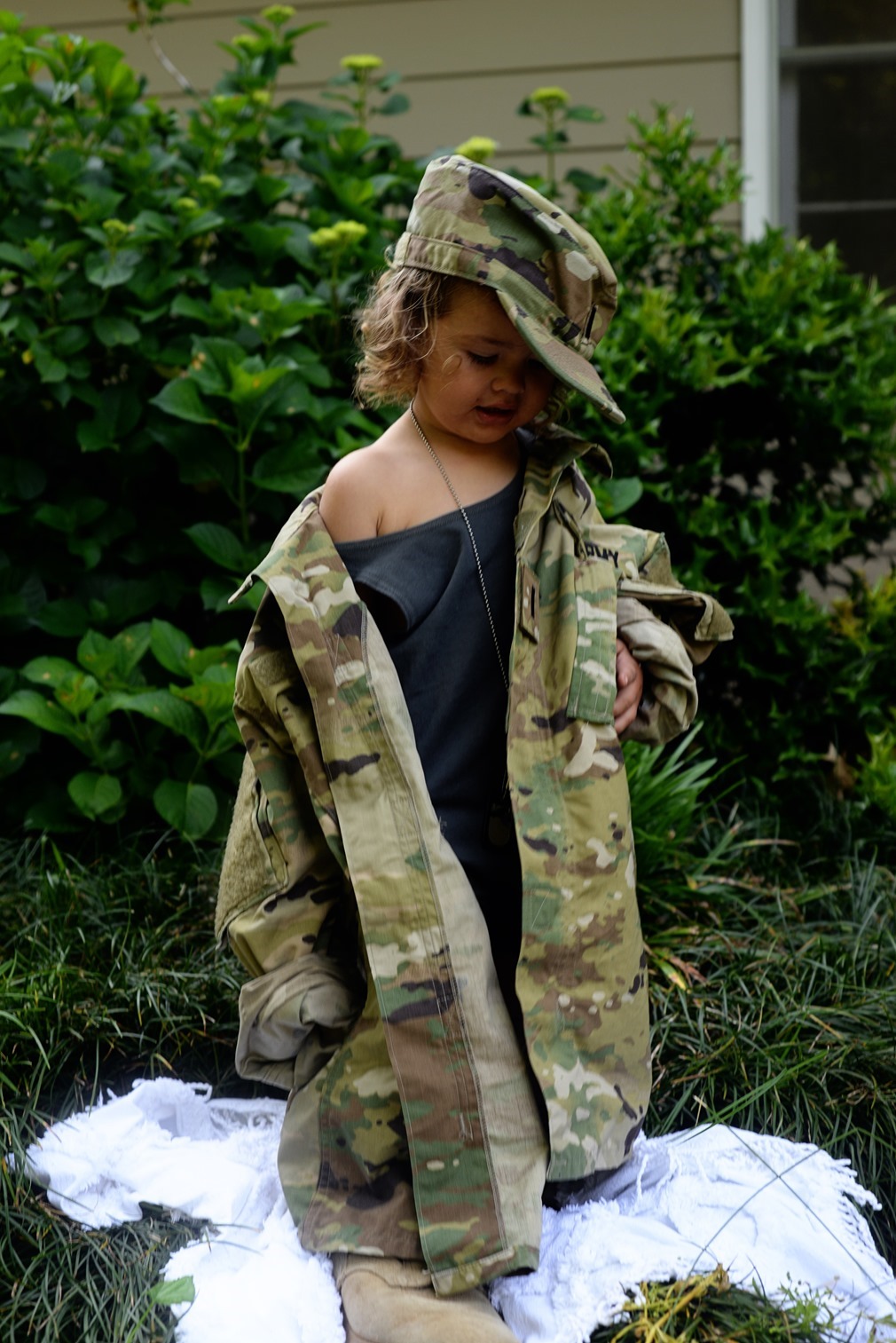 Army kids in dads uniform (5)