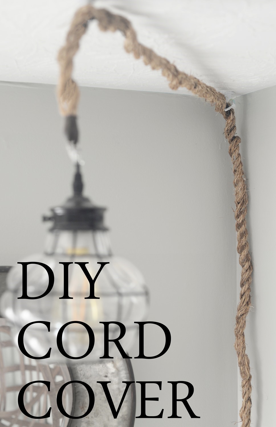 DIY Jute Cord Cover