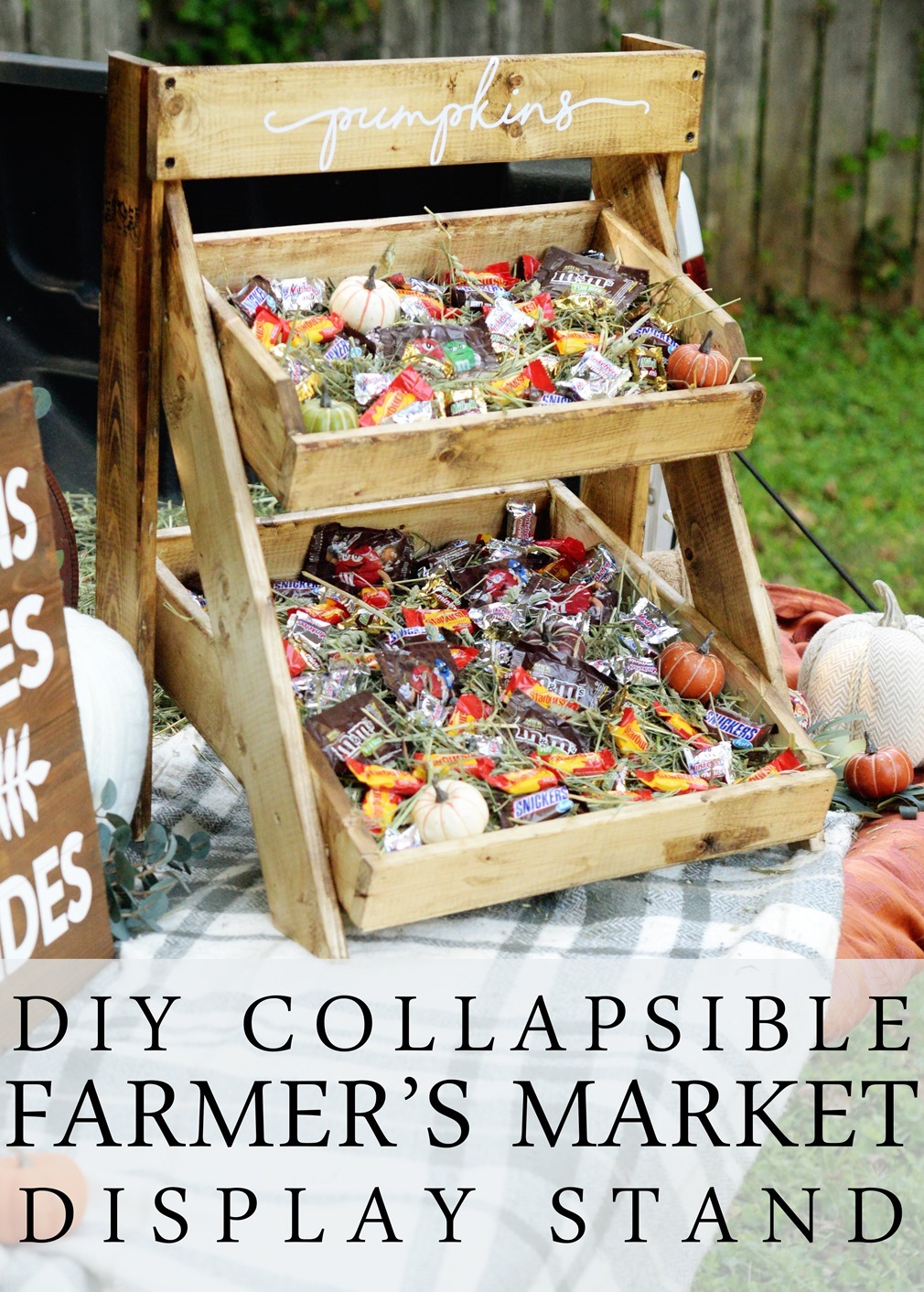 collapsible farmers market stand