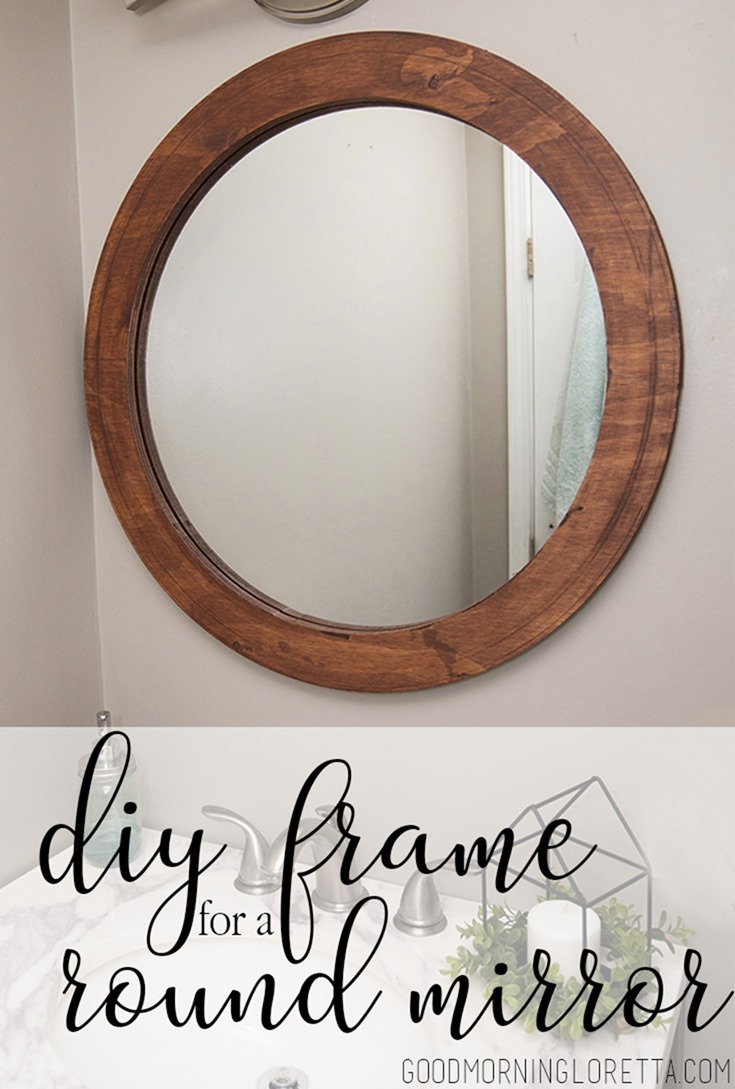 How To Frame A Round Mirror