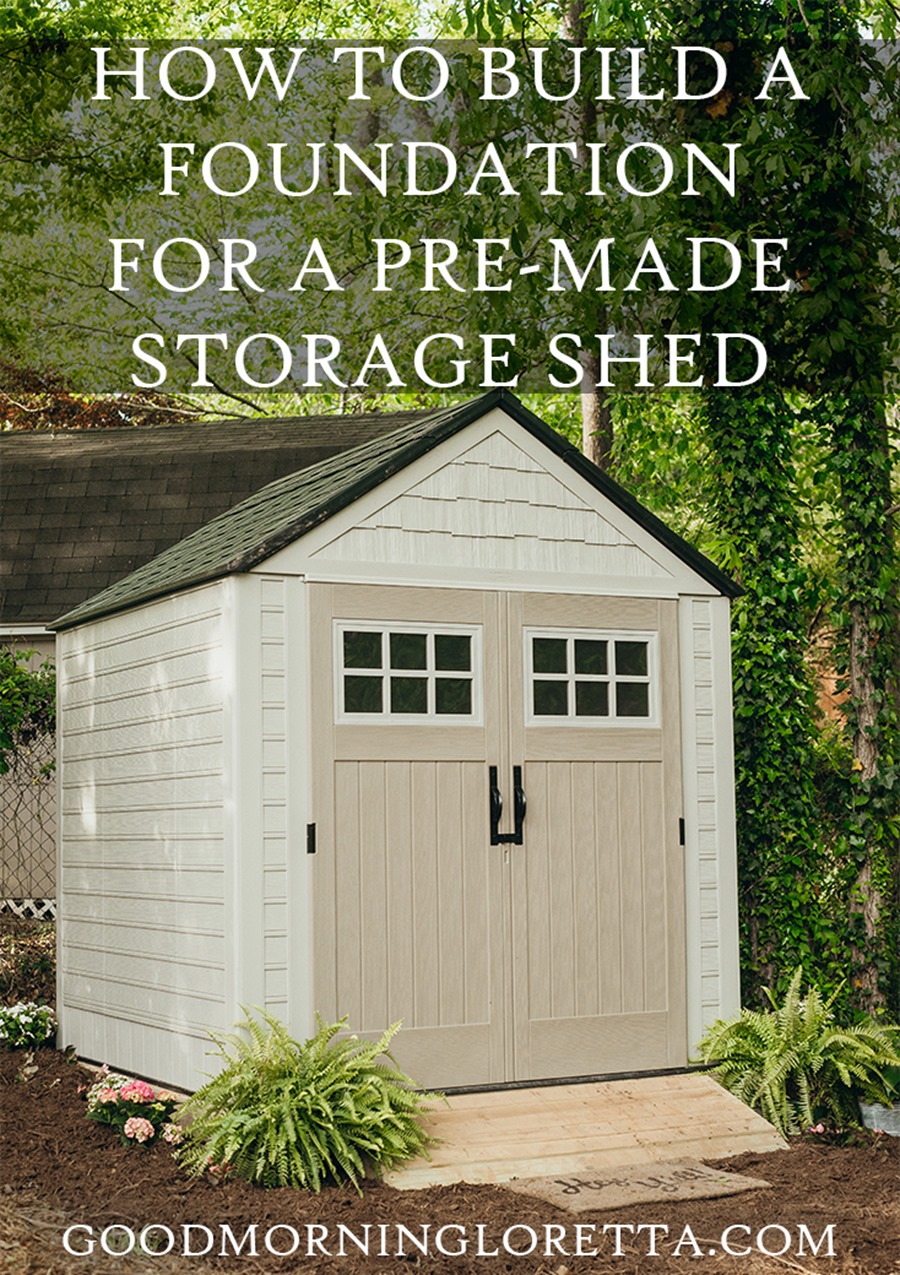 how to build a 7x7 shed foundation